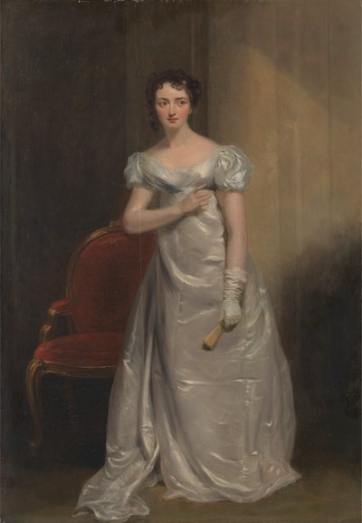 Harriet Smithson als Miss Dorillon, in "Wives as They Were, and Maids as They Are" von Elizabeth Inchbald von George Clint