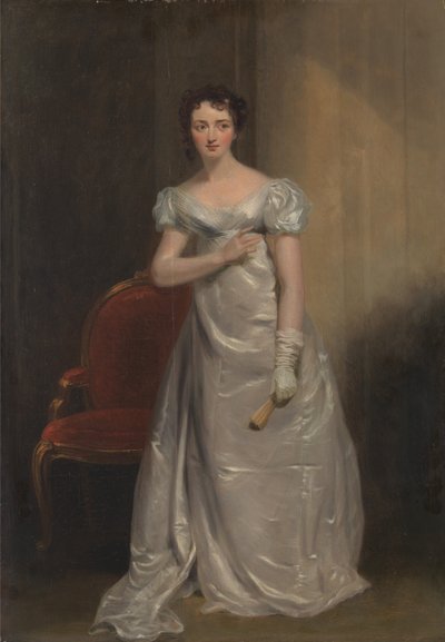Harriet Smithson als Miss Dorillon, in "Wives as They Were, and Maids as They Are" von Elizabeth Inchbald von George Clint