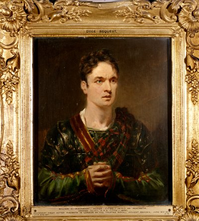 William Macready als Macbeth von George Clint
