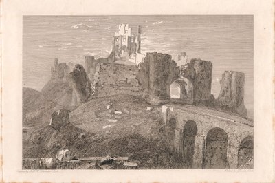 Corfe Castle, Dorsetshire von George Cooke