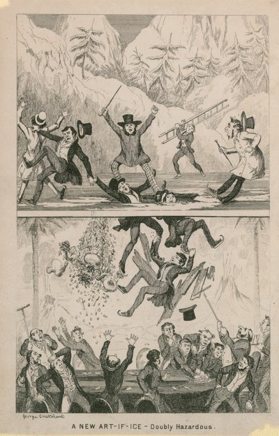 Eine neue Kunst-If-Ice - doppelt gefährlich von George Cruikshank