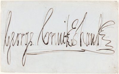 George Cruikshank (dekorative Signatur) von George Cruikshank