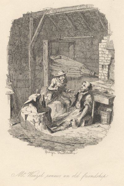 Mr. Weazel erneuert eine alte Freundschaft von George Cruikshank