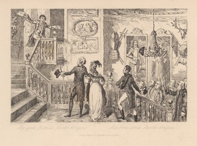 Meine guten Freunde, „favete linguis“ von George Cruikshank