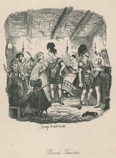 Private Theater von George Cruikshank