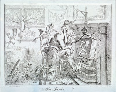 Die blauen Teufel von George Cruikshank