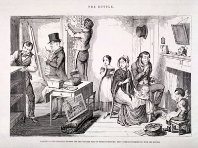 Die Flasche, 1847 von George Cruikshank