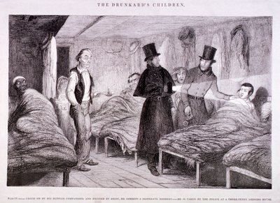 Die Kinder des Betrunkenen von George Cruikshank
