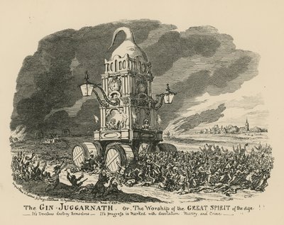 Der Gin Juggarnath von George Cruikshank