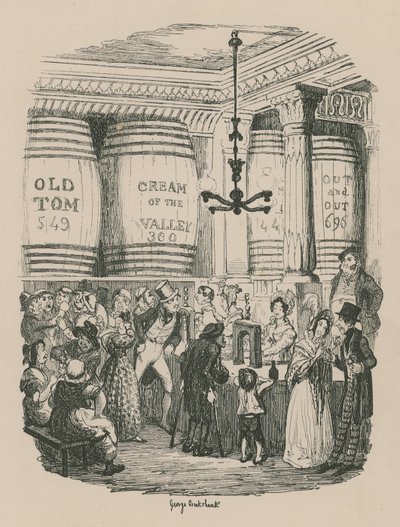 Der Gin-Laden von George Cruikshank
