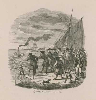Die Promenade, Greenwich Hospital von George Cruikshank