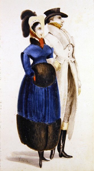 Wintermode von George Cruikshank