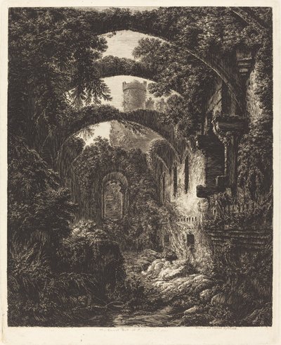 Die große Halle im Conway Castle von George Cuitt the Younger