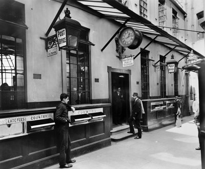 Lombard Street Postamt, City of London, spätes 19. - frühes 20. Jahrhundert von George Davison Reid