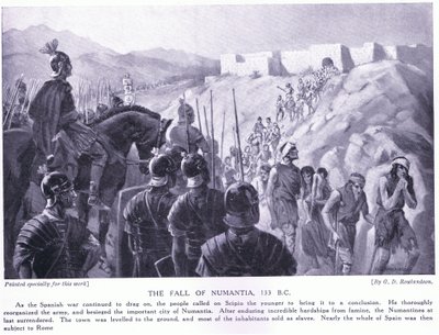 Der Fall von Numantia 133 v. Chr. von George Derville Rowlandson