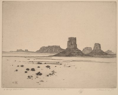 Morgendämmerung im Land der Buttes von George Elbert Burr