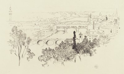 Skizze von Florenz von George Elbert Burr