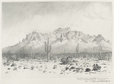 Aberglaubensberg, Apache Trail, Arizona (Nr. 1) von George Elbert Burr