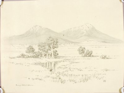 Ohne Titel (Transferzeichnung für Spanish Peaks [Nr. 2]) von George Elbert Burr