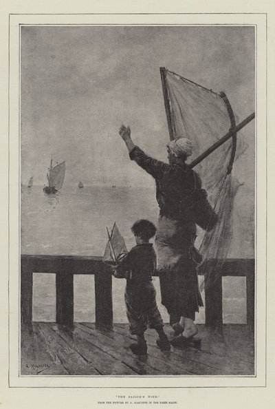 Die Frau des Seemanns von George Haquette