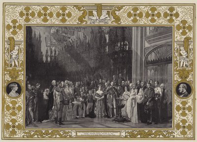 Die Taufe des Prinzen von Wales in der St. Georgs-Kapelle, Windsor Castle, 25. Januar 1842 von George Hayter