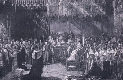 Die Krönung von Königin Victoria 1838 von George Hayter