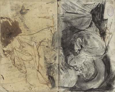Trinkender Mann in Kleidung des 17. Jahrhunderts und ein sitzender Mann von George Hendrik Breitner