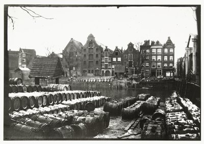 Ansicht der Teertuinen auf dem Prinseneiland in Amsterdam von George Hendrik Breitner