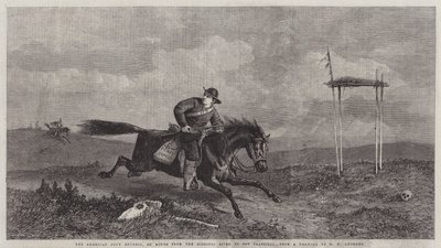 Der amerikanische Pony Express, auf dem Weg vom Missouri River nach San Francisco von George Henry Andrews