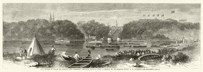 Der Prinz von Wales in Kanada, das Holzfällerrennen in Ottawa von George Henry Andrews