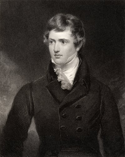 Edward George Geoffrey Smith Stanley, graviert von H. Robinson, aus 