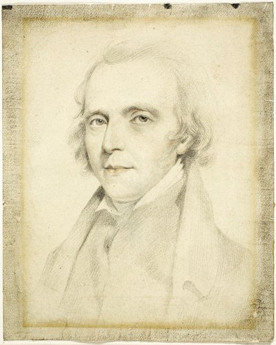 Porträt von John Flaxman, R.A. von George Henry Harlow