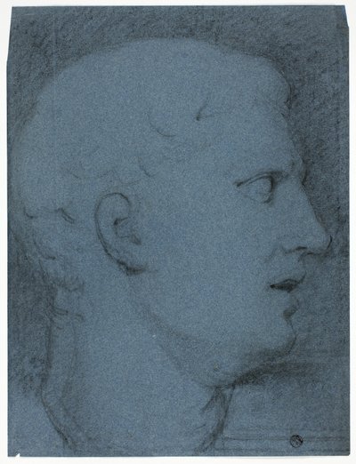 Profil eines Kopfes nach einem Gipsabdruck (recto und verso) von George Henry Harlow