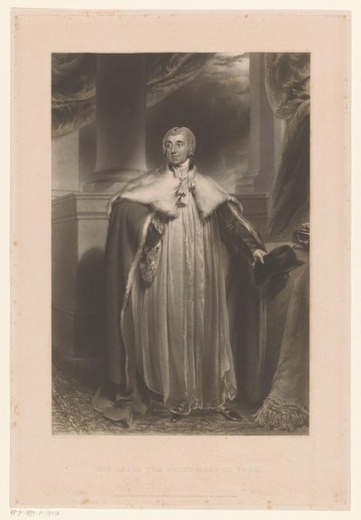 Porträt von Edward Venables-Vernon-Harcourt, Seine Gnaden der Erzbischof von York von George Henry Phillips