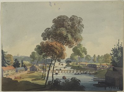 Dorf Chippawa in der Nähe der Niagarafälle von George Heriot