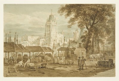 Kirche St. Mary Redcliffe von Welsh Back von George Holmes