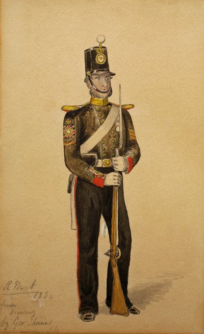 Farbsergeant der Royal Marine Artillery, 1854 von George Housman Thomas