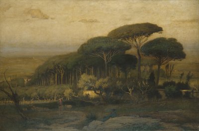 Kiefernwald der Villa Barberini von George Inness