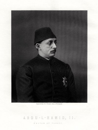Abd-ul-Hamid II., letzter Sultan des Osmanischen Reiches, 19. Jahrhundert von George J. Stodart