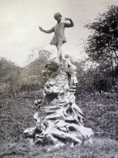 Fotodruck der Peter-Pan-Statue in den Kensington Gardens von George James Frampton