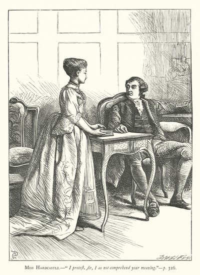 Illustration für Sie stellt sich dumm von George John Pinwell