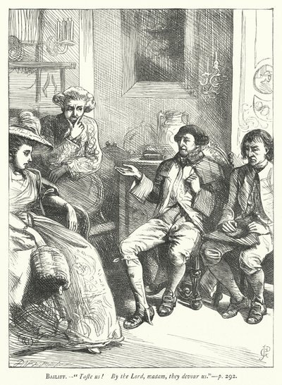 Illustration für Der gutmütige Mann (Gravur) von George John Pinwell