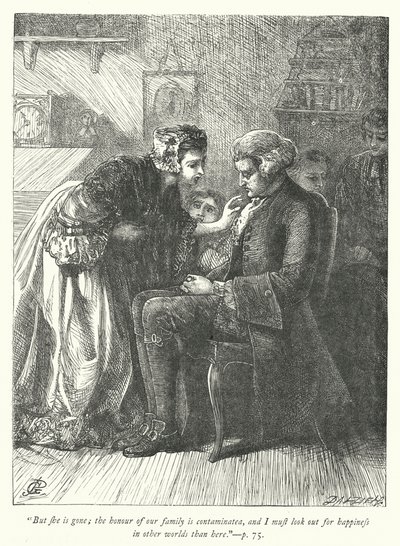 Illustration für Der Pfarrer von Wakefield (Gravur) von George John Pinwell