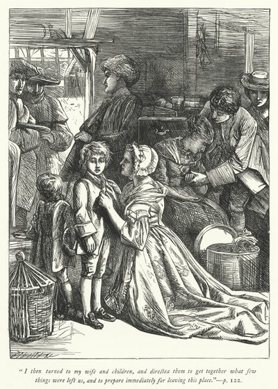 Illustration für Der Pfarrer von Wakefield (Gravur) von George John Pinwell