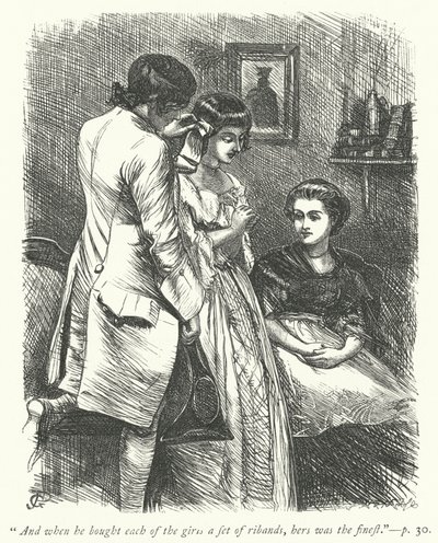 Illustration für Der Pfarrer von Wakefield (Gravur) von George John Pinwell