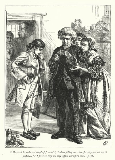 Illustration für Der Pfarrer von Wakefield (Gravur) von George John Pinwell
