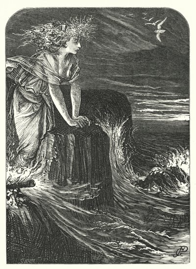 Die Geisterschiffe (Gravur) von George John Pinwell