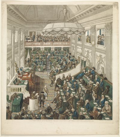 Erste Nationalversammlung in Den Haag, 1796 von George Kockers
