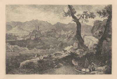 Blick in der Nähe von Rom von George Loring Brown
