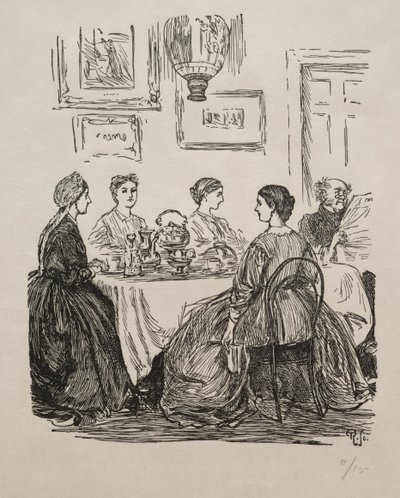 Die jährliche Frage - Wohin sollen wir gehen, 1865 von George Louis Palmella Busson Du Maurier
